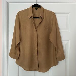Ralph Lauren 100% Linen Buttonup
